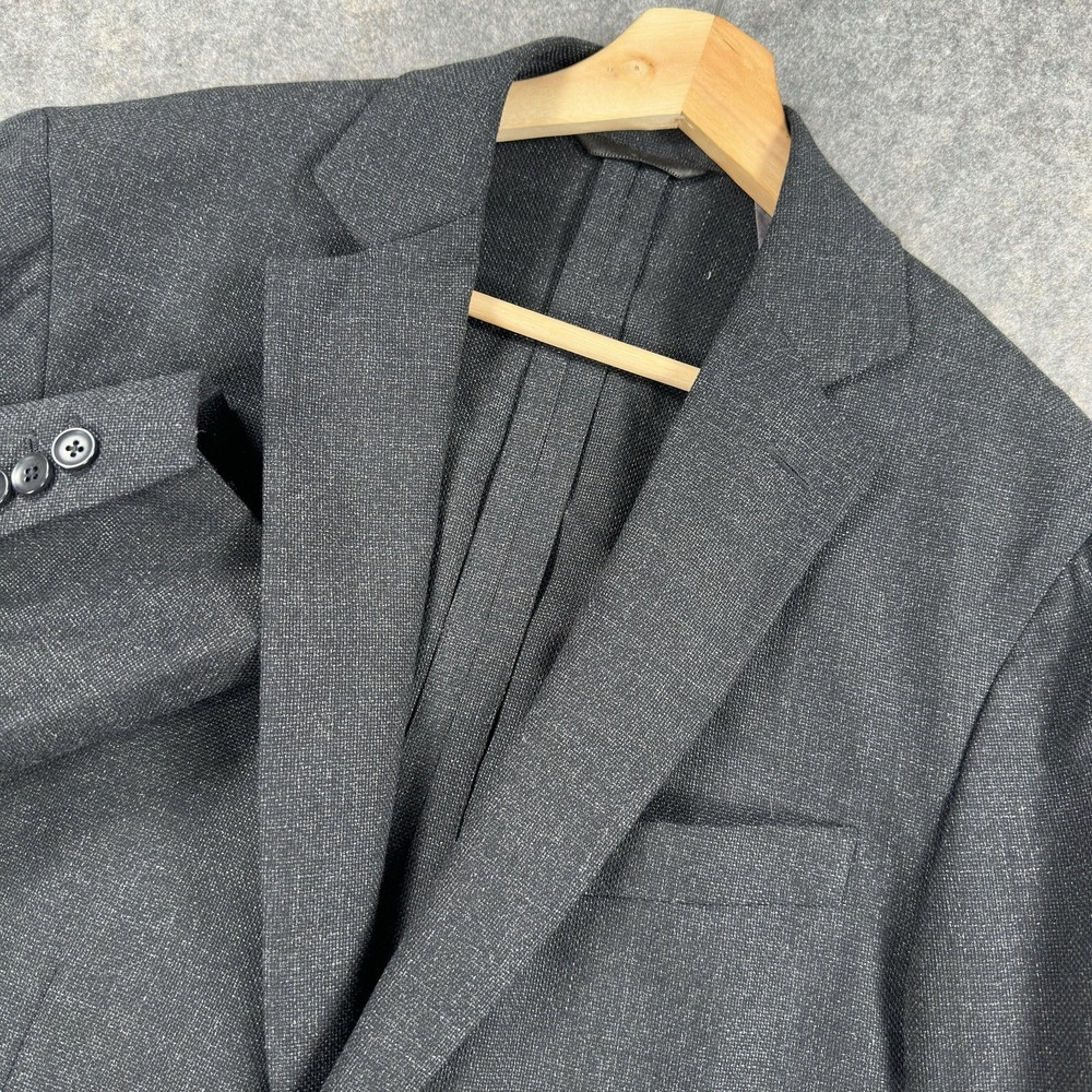 Charles Tyrwhitt Blazer Mens 40R‎ Gray Slim Fit Wool Reda Italian Fabric Jacket